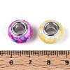 Printed Acrylic European Beads GPDL-N006-01A-02-4