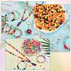 1200Pcs 5 Colors Opaque Acrylic Beads MACR-SZ0001-88-4