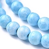 Assembled Synthetic Hemimorphite and Larimar Beads Strands G-D0006-C01-6mm-3