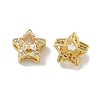 Brass Micro Pave Cubic Zirconia Slide Charms KK-D226-02G-08-2