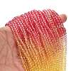 Transparent Painted Glass Beads Strands X1-DGLA-A034-T4mm-A07-2