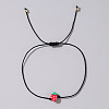 Fruit Strawberry Polymer Clay Braided Bead Bracelets LP5577-7-1