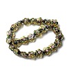 Handmade Foil Lampwork Beads Strands FOIL-Z001-02F-1