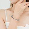 210Pcs 6 Colors Electroplated Natural Lava Rock Beads G-OC0001-97-6
