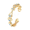 Brass Cuff Bangles for Women BJEW-C140-34G-4