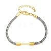 Braided Steel Wire Bracelet Making KK-CBA6056-03G-G-1