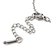 Non-Tarnish 201 Stainless Steel Hollow Sun Pendant Necklace with Cable Chains NJEW-Q317-31P-3