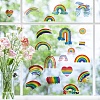 8 Sheets 8 Styles PVC Waterproof Wall Stickers DIY-WH0345-066-5