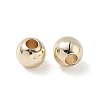 Rack Plating Brass Round Beads KK-A235-01G-02-2