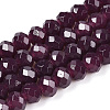 Baking Paint Imitation Jade Glass Bead Strands LS-DGLA-A034-J6MM-A02-1
