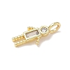 Brass Micro Pave Cubic Zirconia Pendants ZIRC-I356-17G-A01-2
