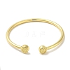 Rack Plating Brass Open Cuff Bangles BJEW-P323-03G-2