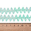 Electroplate Transparent Glass Beads Strands EGLA-N056-03A-10-4