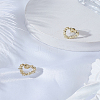 1Pair Zinc Alloy Stud Earrings EJEW-LP0008-023G-3