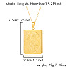 304 Stainless Steel Rectangle Openable Photo Locket Pendant Cable Chain Necklaces for Women WGFF668-05-1