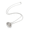 Expanding Alloy Photo Locket Necklace for Women or Men NJEW-A019-02P-3