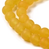 Natural Dyed White Jade Beads Strands G-M402-B01-4