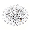 White Opaque Acrylic Beads PACR-YW0001-04B-1
