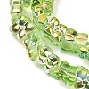 Transparent Glass Beads Strands GL-CBAAE04-02E-3