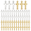 40Pcs 2 Colors Brass Links KK-AR0004-47-1