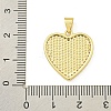 Rack Plating Brass Micro Pave Clear Cubic Zirconia Pendants KK-U029-03G-3