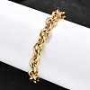304 Stainless Steel Cable Chain Bracelets for Women BJEW-Q050-01A-G-5
