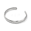 304 Stainless Steel Cuff Bangles for Women BJEW-G729-03P-2
