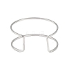 Non-Tarnish 304 Stainless Steel Hollow Open Cuff Bangles for Women LS-BJEW-S155-04P-3