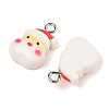 Christmas Theme Opaque Resin Pendants RESI-S08-02I-2