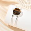 304 Stainless Steel Cuff Bangles for Women BJEW-JB14329-3