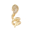 Brass Micro Pave Cubic Zirconia Pendants KK-P289-09G-1