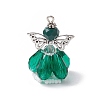 Faceted Glass Pendants PALLOY-MZ00583-08-1