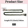 2Pcs Handmade Weaving Cotton Tie Knot Waist Chain Belts for Women Ladies Dress AJEW-CP0010-57-2