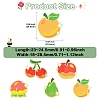 10Pcs 5 Styles Fruit Enamel Pin JEWB-CJ0003-20-2