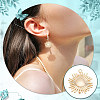 10Pcs Brass Solar Eclipse Pendants KK-BC0013-13-6