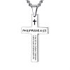 Stainless Steel Cross Pendant Necklace for Men RC3506-3-1