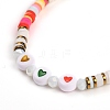 Handmade Polymer Clay Heishi Beads Stretch Bracelets BJEW-JB05307-01-2
