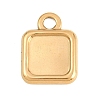 304 Stainless Steel Pendant Cabochon Settings STAS-D264-08A-G-1