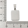 Vacuum Plating 304 Stainless Steel Pave Natural White Shell Pendants STAS-S130-03P-R-3