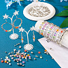 1550Pcs 12 Style Plating ABS & CCB Plastic Beads FIND-TA0002-43-8