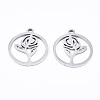 Valentine's Day 201 Stainless Steel Pendants STAS-T044-204P-2