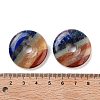 Chakra Natural Gemstone Pendants G-K099-30mm-01-3