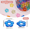 100Pcs Transparent Acrylic Bead Frame TACR-SP0001-34-2
