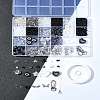 DIY Alloy & Glass & Acrylic Mobile Phone Strap Making Kits DIY-FS0006-65-10