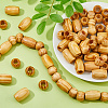 140Pcs 2 Styles Wood Beads WOOD-DC0001-41-4