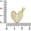 Brass Micro Pave Cubic Zirconia Pendants X-KK-C087-19G-3