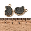 Dyed Synthetic Lava Rock Pendants G-P614-05G-06-3
