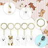 Iron Plastic Keychains KEYC-FZC0001-001C-G-5