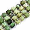 Natural Green Opal Beads Strands G-S362-065A-1