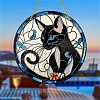 Cat Acrylic Window Hanging Ornaments PW-WG0BCCA-01-1